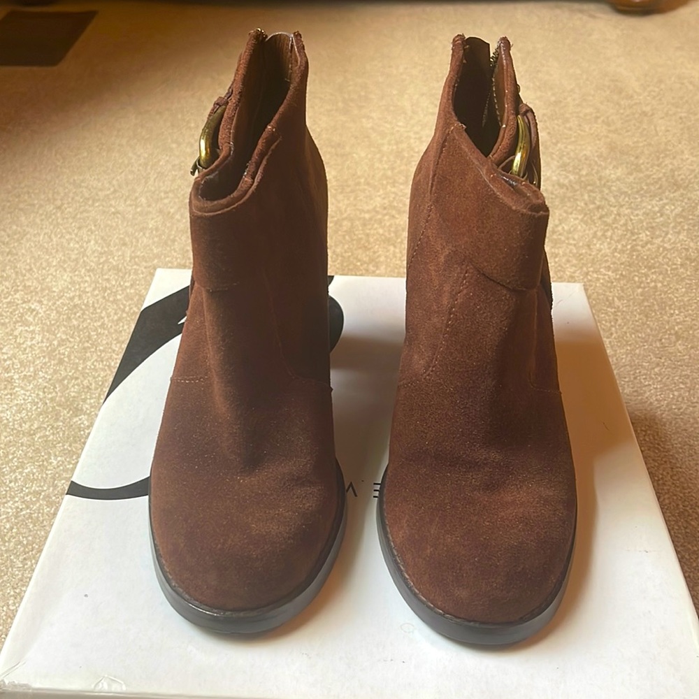 Nine West brown booties